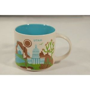 2017 Starbucks UTAH YOU ARE HERE 14oz Collector Series Coffee Mug Cup